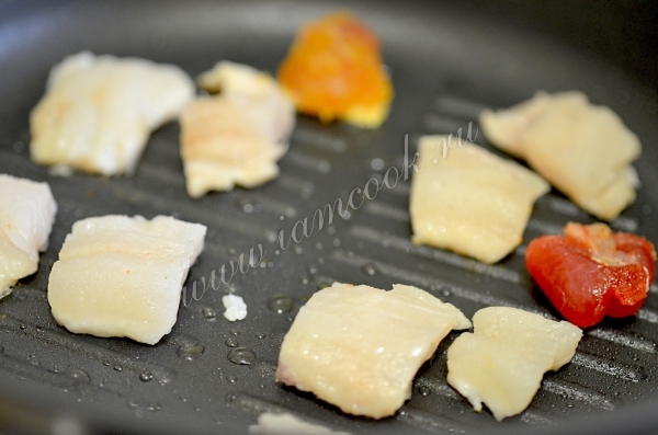 Обжарка рыбного филе