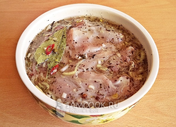 Мясо в маринаде