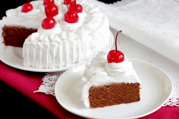 Японский шоколадный бисквит