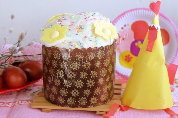 Кулич на французском тесте