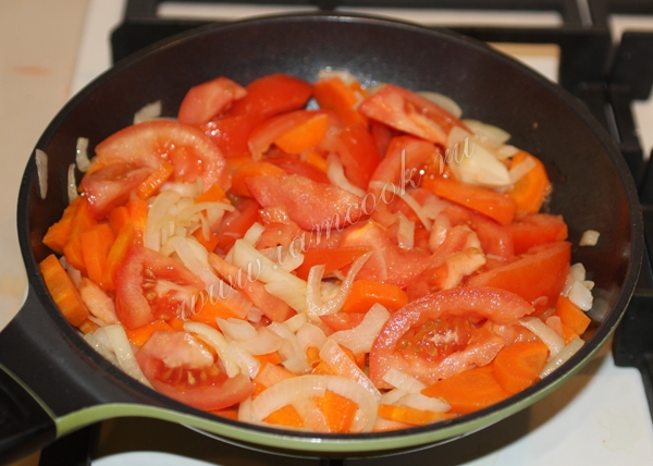 Овощная обжарка для свинины