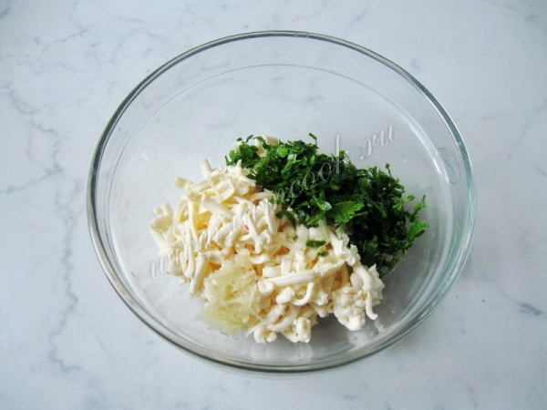 Начинка для яичного рулета