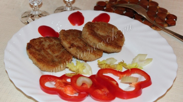 Капустные котлеты с манкой