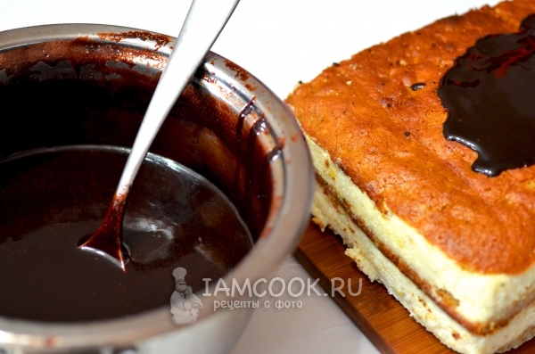 Готовая глянцевая шоколадная глазурь