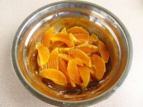 Апельсины с сахаром