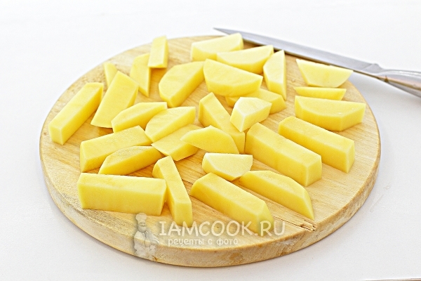 Порезать картофель