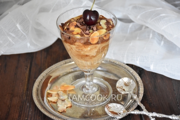 Фото творожно-кофейного десерта