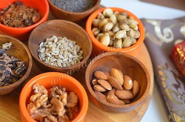 Орехи и семена для домашнего шоколада