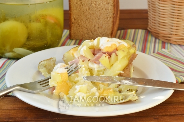 Фаршированный картофель в духовке