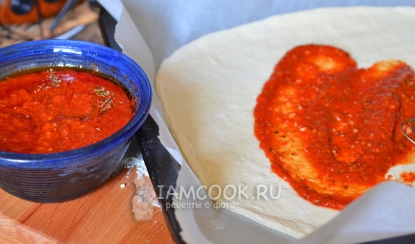 Смазать соусом