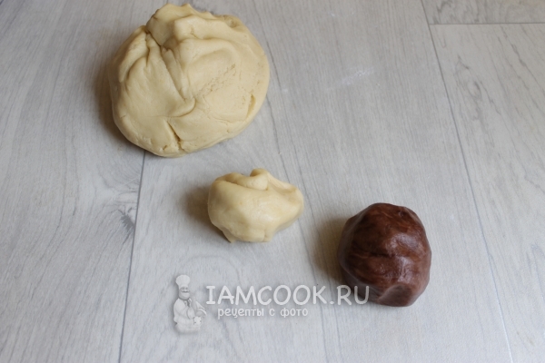 Поделить тесто на части