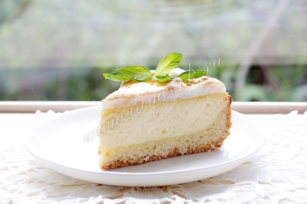 Нежный творожный пирог