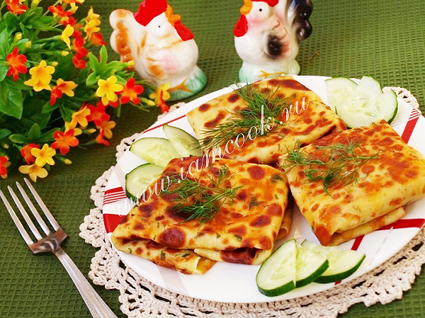 Готовим блины с куриной начинкой