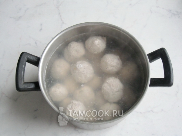 Отварить тефтели