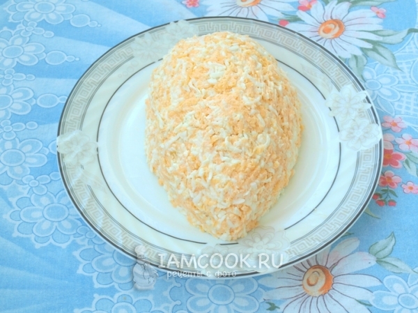 Слой из яиц с сыром