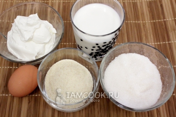 Ингредиенты для запеканки как в детском саду