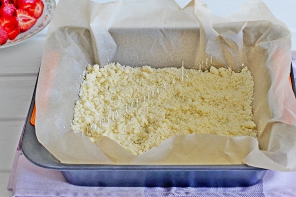 Пирог насыпной в форме