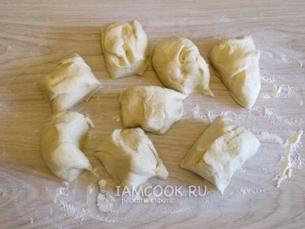 Разделить тесто на части