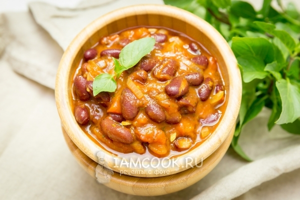 Фото фасоли в томатном соусе