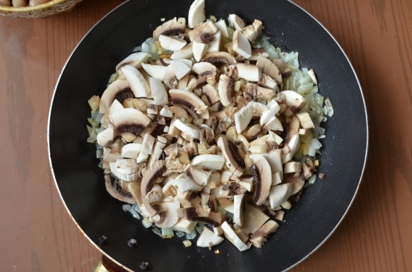 Обжарка шампиньонов