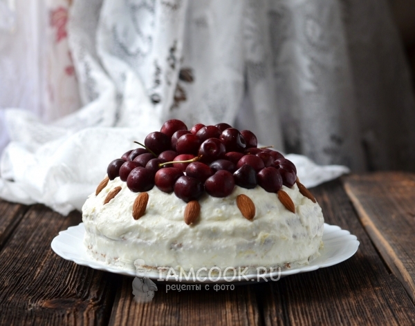 Рецепт макового торта с творожным кремом