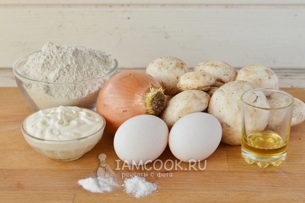 Ингредиенты для перепечей с грибами