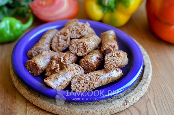 Фото домашних колбасок