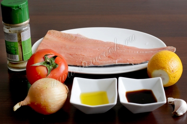Ингредиенты для рыбы по-итальянски