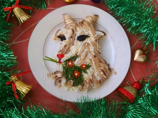 Фото салата Коза