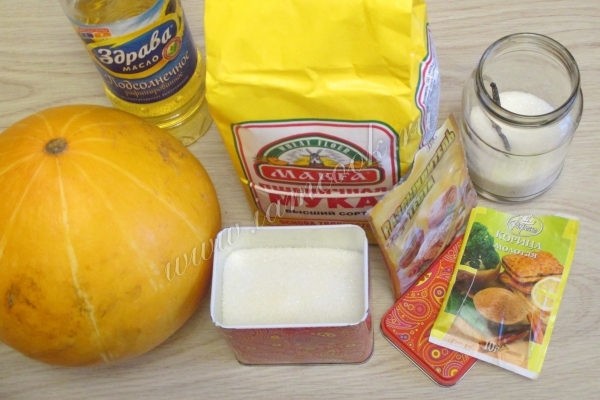 Ингредиенты для печенья с корицей