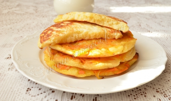 Рецепт блинов с припеком из яблок