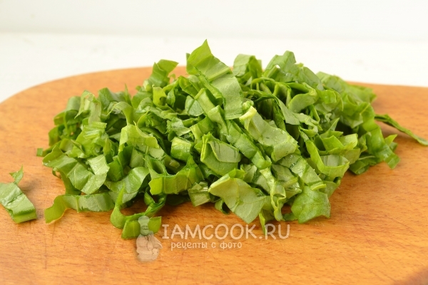 Порезать черемшу