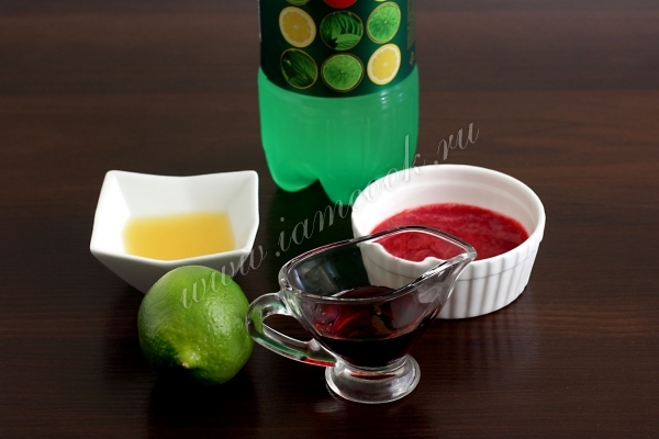 Ингредиенты для коктейля малиновый звон