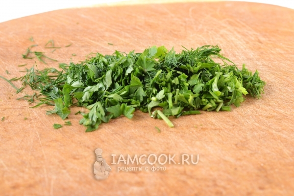 Нарезать зелень