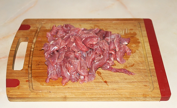 Говядина порезанная