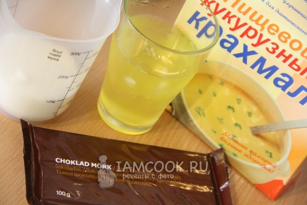 Ингредиенты для шоколадных меренг