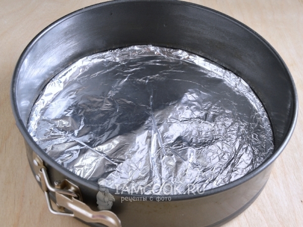 Выложить форму фольгой