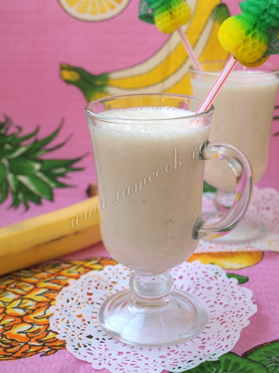 Молочный коктейль с бананом