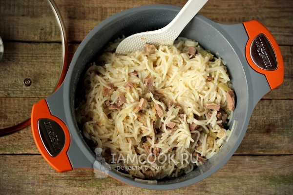 Рецепт вермишели с курицей