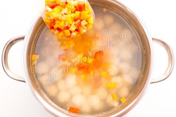 Добавить заправку для супа