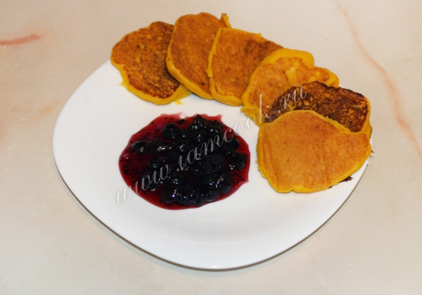 Домашние тыквенные оладьи