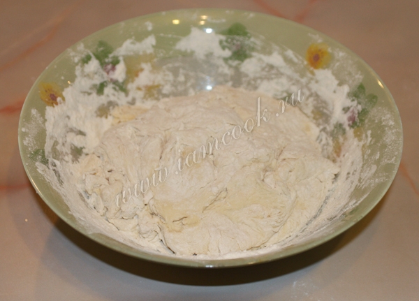 замес теста для пельменей