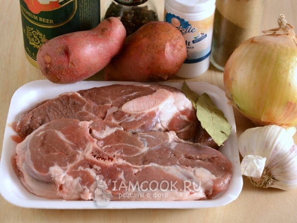 Ингредиенты для баранины в горшочках с картошкой