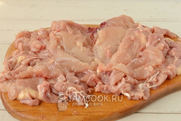 Достать кости из курицы