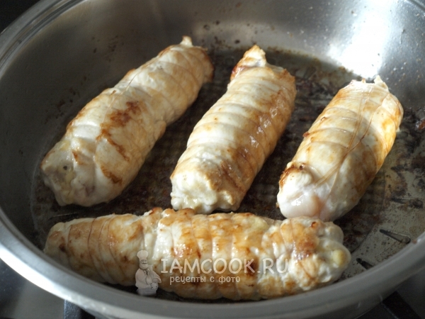 Рулетики из куриной грудки