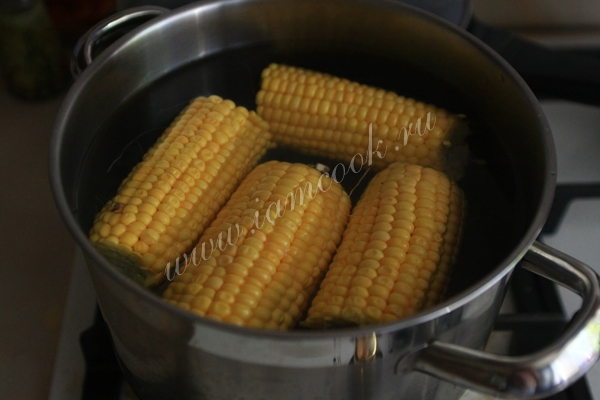Сколько варить кукурузу, рецепт с фото