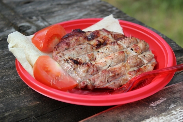 Шашлык из свиной шеи