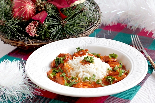 Фото курицы в тайском соусе карри