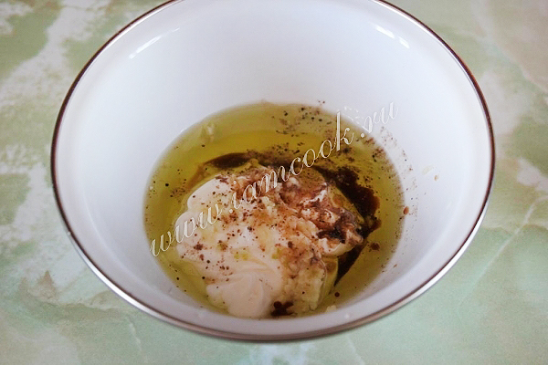 Заправка для салата Цезарь