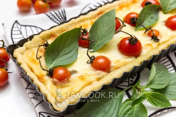 Фото тарта «Капрезе»